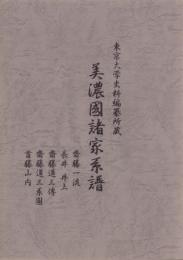 （東京大学史料編纂所蔵）美濃国諸家系譜　-齋藤一流、長井・井上、齋藤道三伝、齋藤道三系図、首藤山内-（岐阜県）