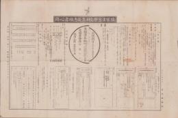 (一枚刷）陸軍士官学校予科生徒志願者心得　-大正10年9月-