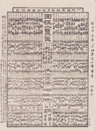 （一枚刷）一志・飯高・飯埜・多気四郡囲棋家　囲棋一覧鑑　-明治25年4月-(三重県)