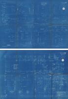 名古屋市立小学校標準設計図　-昭和16年頃か？-　青焼6枚一括