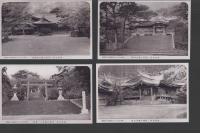 (絵葉書）函館八幡宮絵はがき　袋付4枚(北海道）