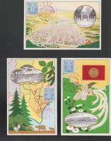 (絵葉書）地方行幸記念絵葉書　-帯広市　昭和11年9月陸軍特別大演習-　袋付3枚(北海道）