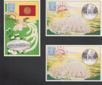 (絵葉書）地方行幸記念絵葉書　-帯広市　昭和11年9月陸軍特別大演習-　袋付3枚(北海道）