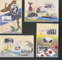 (絵葉書）函館行幸記念　-昭和11年10月-　袋付4枚(北海道）