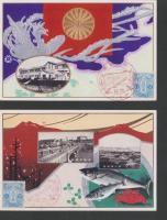 (絵葉書）行幸記念絵はがき　-釧路市-　袋付2枚(北海道）