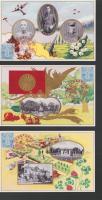 (絵葉書）陸軍特別大演習記念絵葉書　-昭和11年10月　札幌市役所-　袋付3枚(北海道）