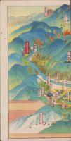 （鳥瞰図）澁温泉案内　-信州善光寺郊外-（長野県）