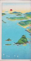 （鳥瞰図）二見浦遊覧案内（三重県）