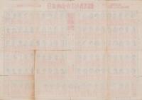 （一枚刷）日本映画俳優人気名鑑　-昭和19年度改正版-