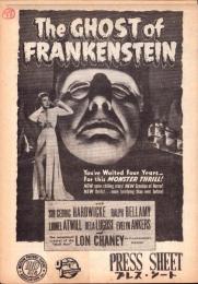 （映画プレスシート）フランケンシュタインの幽霊　-ユニヴァーサル・インタナショナル映画-