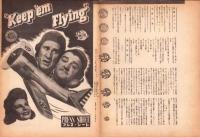 （映画プレスシート）凸凹空中の巻　-ユニヴァーサル映画-