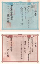 (地券）尾張国愛知郡東起村　10枚一括　-明治11～22年-