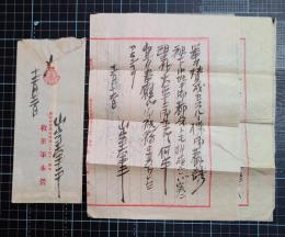 山室軍平書簡　中央新聞社　田村三治宛