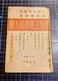 国家主義運動大観　頭山満、権藤成卿、井上日召、北一輝、大川周明、甘粕正彦他口絵入　附録国家主義団体要覧、右翼団体関係者一覧、甘粕大尉会見記他