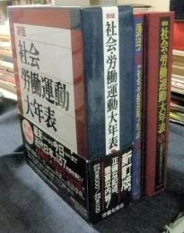 新版 社会・労働運動大年表　全1冊＋別冊索引