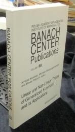 Linear and Non-Linear Theory of Generalized Functions and Its Applications BANACH CENTER Publications Publications　VOLUME88　POLISH ACADEMY OF SCIENCES INSTITUTE OF MATHEMATICS　英語版