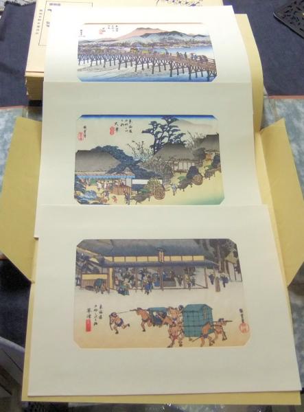 東海道五十三驛画集 （全27集58枚揃）(安藤広重) / 古本、中古本