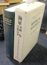 明治百年史叢書244　海軍系統一覧　海軍庁衙沿革　付・軍司令部沿革