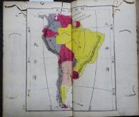 絵入智慧の環　萬国盡之巻　二編上下２冊合本　袋付