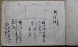 天元術　黙竄術（点竄術）　合巻　（写本）