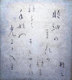 宮柊二色紙　「収納の草花の種子干しゆくに種子は年始の光まとへり」