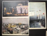 画集銀座六景と舞妓二題 : 織田一磨自画石版
