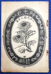 草土社第八回美術展覧会　出品目録