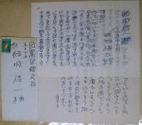 畦地梅太郎書簡　2通　結城信一宛