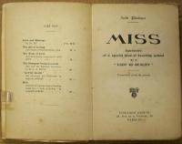  MISS Souvenir of a special kind of boarding school by a" Lady of Quality"