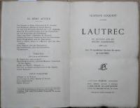 LAUTREC　PAR　GUSTAVE COQUIOT