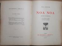 NOA NOA　VOYAGEDETAHITI RECID DE P.Gauguin