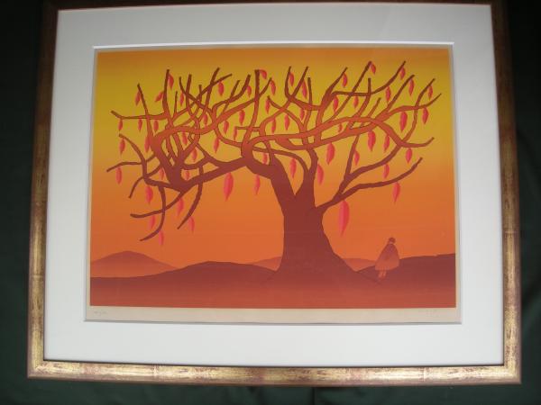 絵画 シルクスクリーン版画 額装品 （シルクスクリーン版画販売