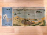 びわ湖島めぐり　鳥瞰図