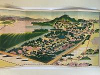 大和　久米寺案内　鳥瞰図