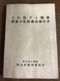 下小鳥ダム関係埋蔵文化財調査報告書