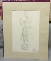 拓本　ボロブドール石仏