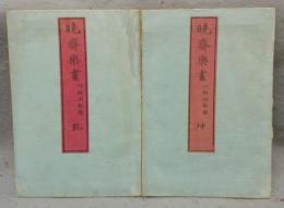 暁斎楽画　乾・坤　全2冊揃い