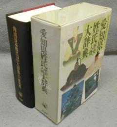愛知県姓氏歴史人物大辞典　角川日本姓氏歴史人物大辞典23