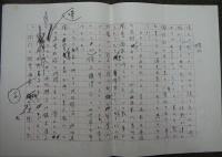 円地文子草稿　「美人画最後の人々」