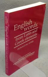 English Words from Latin and Greek Elements
