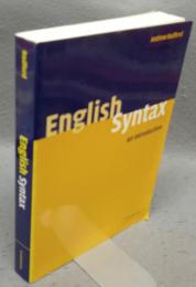 English Syntax: An Introduction