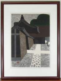 斎藤清木版画　『DAITOKU-JI KYOTO （D）』