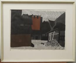 斎藤清木版画　『エンシェント・シティ』
