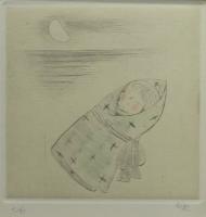小山硬　『私の聖女』　手彩色銅版画集