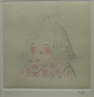 小山硬　『私の聖女』　手彩色銅版画集