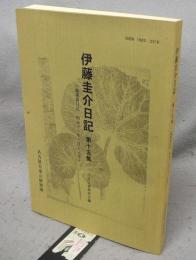 伊藤圭介日記第15集　錦?翁日記　明治11年1月～3月