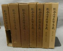 総合名古屋市年表　明治編・大正編・昭和編1-5　全7冊