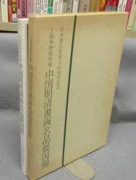 上海博物館所蔵　中国明清書画名品展図冊　日本書芸院創立45周年記念