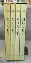 Claude Monet: Biographie et Catalogue Raisonne Tome1-Tome4  4冊　Tome5は欠　モネ油彩画カタログレゾネ