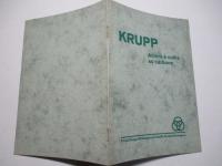 KRUPP Aciers a outils au carbone